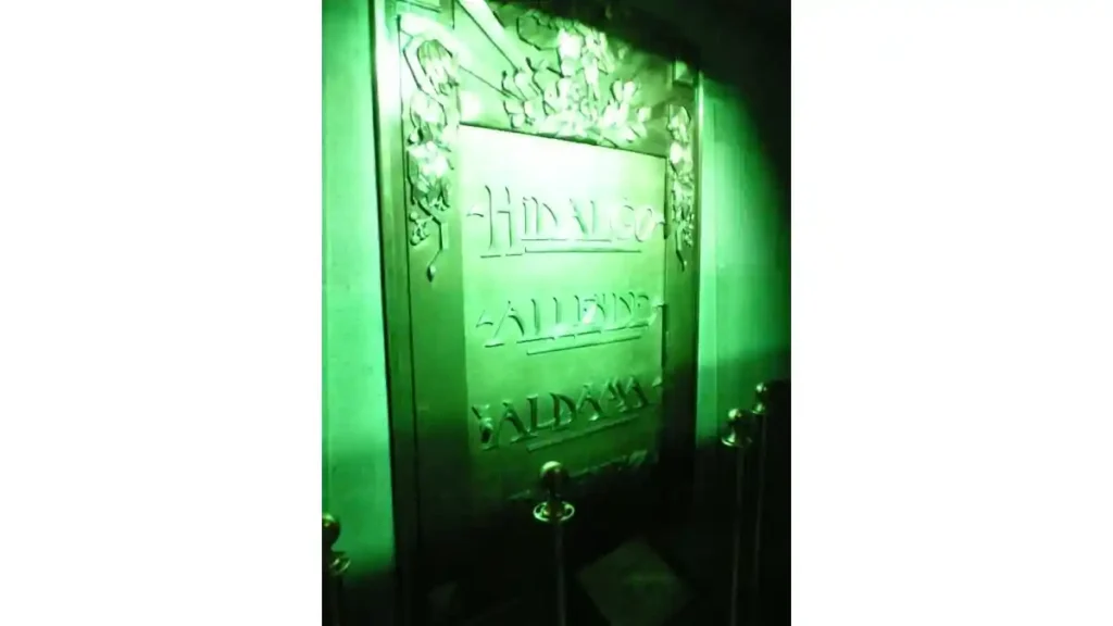 Puerta del nicho de Hidalgo, Allende y Aldama.