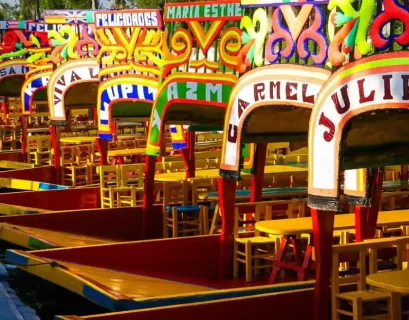 Trajineras de Xochimilco en la CDMX.