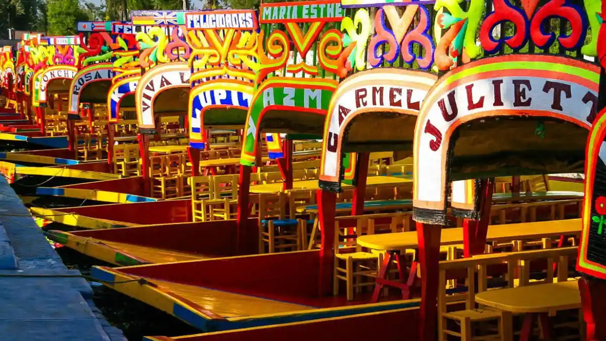 Trajineras de Xochimilco en la CDMX.